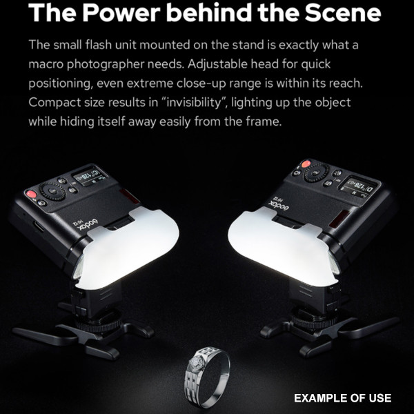 Godox MF12 12W Compact Macro Flash with built-in lithium battery